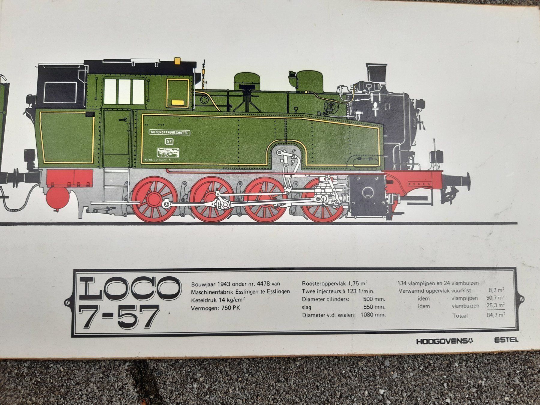 Foto & Immagini: Dampflok - Bild / Eisenbahn 18.5 x 121cm – Usato da Steffisburg venduto da Bosihalte-Salbei 2
