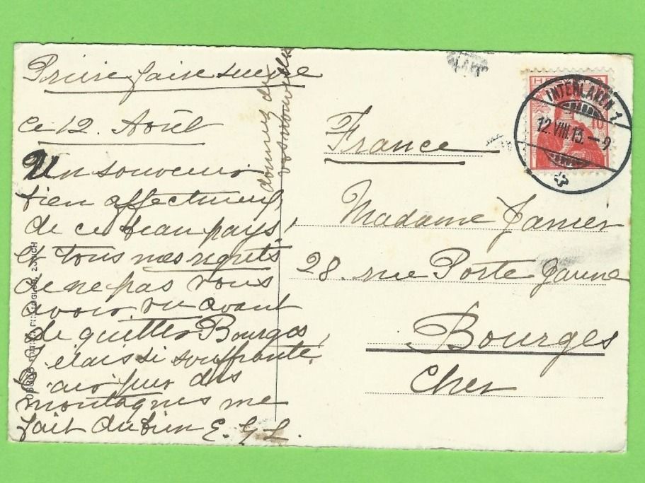 Cartoline postali: Interlaken und Jungfrau – Usato da Zürich venduto da t24_de 1