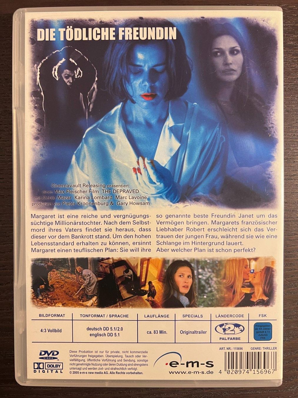 Tutti i DVDs: Die tödliche Freundin – Usato da Zürich venduto da FilmFreunde 1