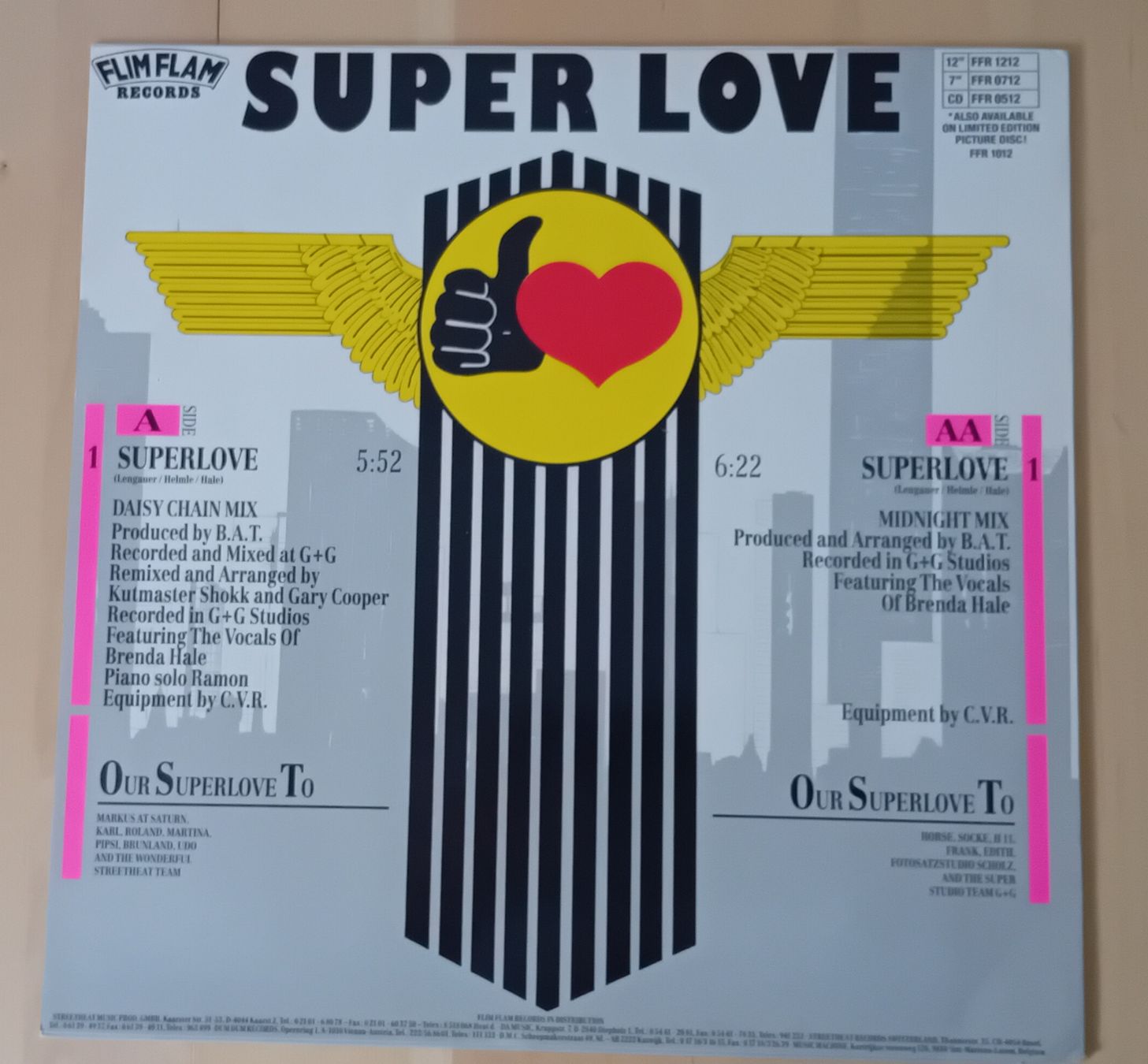 Schallplatten: B.A.T. - Super Love - Vinyl - 12" Single  – Gebraucht aus Möriken AG von S.E.J.J. 1