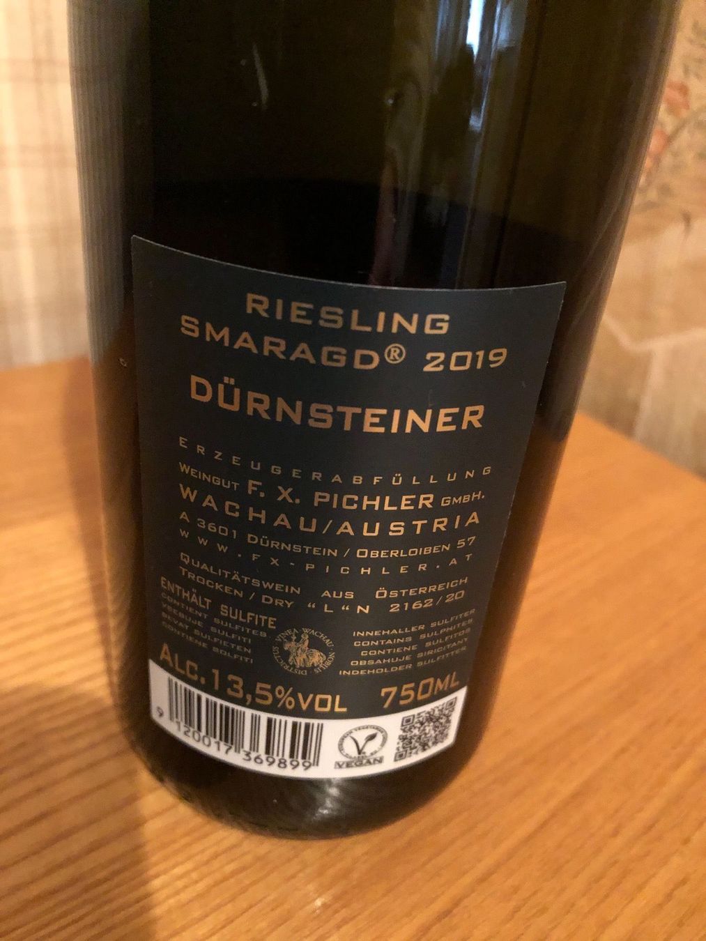 Vino: Pichler Dürnsteiner Riesling,19, Smaragd – Nuovo e nell'imballaggio originale da Wald ZH venduto da mlnt 9