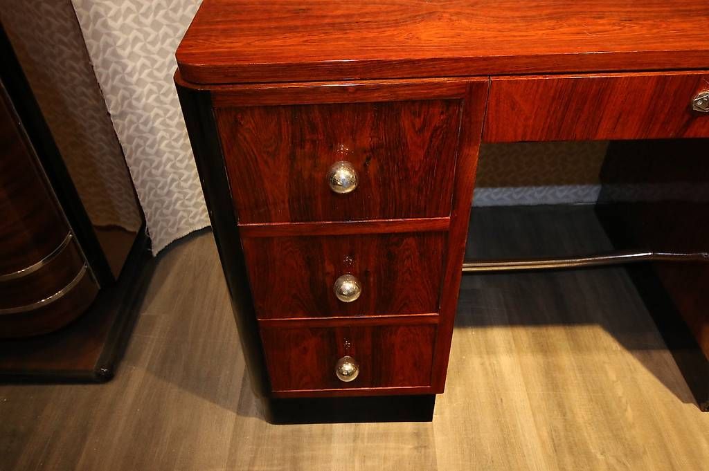 Scrivanie: Bureau art déco en palissandre de Rio  – Usato da Mollens VD venduto da espritartdeco 2