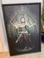 Schönes Bild Göttin Gemälde asiatisch Wandbild Deko Rahmen