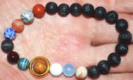 Armband B-973 – Lava mit Galaxy 19cm elastisch