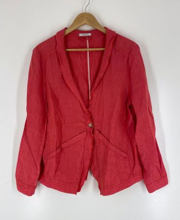 roter Blazer Leinen, Grösse 44