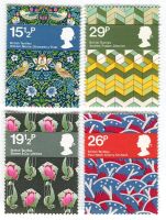 Briefmarken "Britische Textilien". England
