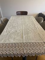 Tischdecke 210x160cm Weiss