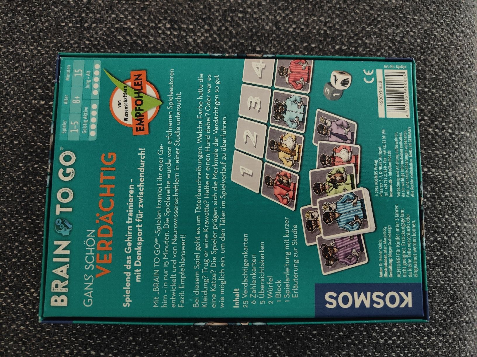 Kosmos Giochi: Spiel, Brain to go, spannend – Nuovo e nell'imballaggio originale da Muttenz venduto da Mtn. 1
