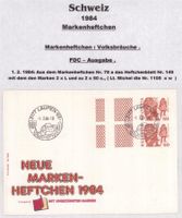 1984 FDC Volksbräuche Markenheftchen