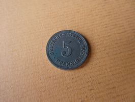 Dt. Reich 1913 D,  5 Pfennig