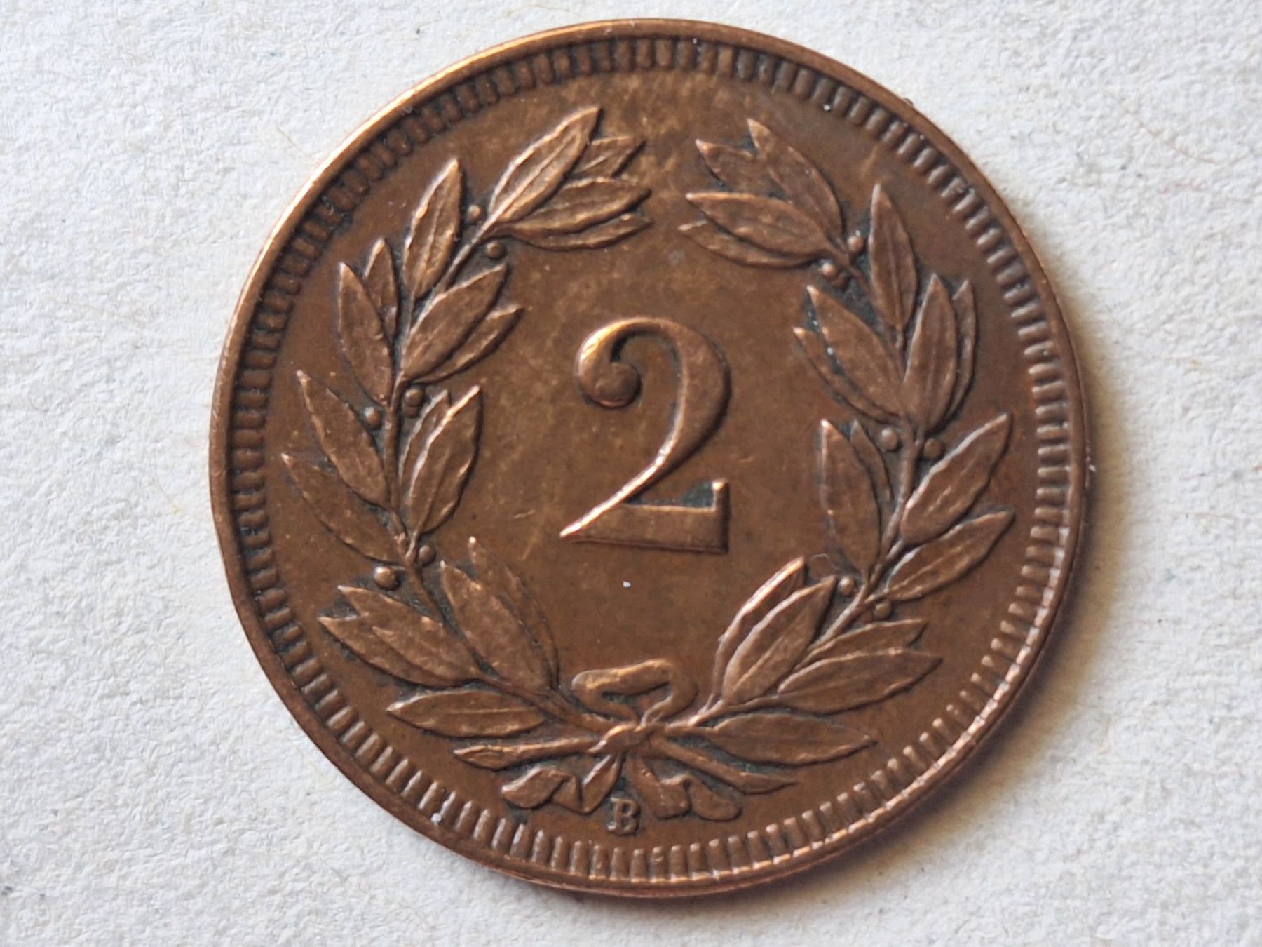 Alle Münzen: 2cts 1912 / SS – Gebraucht aus Couvet von zeze03 1