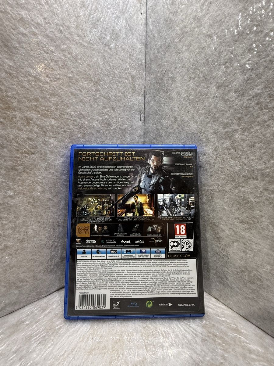 Sony Giochi: Deus Ex Mankind Divided - Day One Edition - PS4 - Top! – Usato da Basel venduto da RoyalPerformance 1