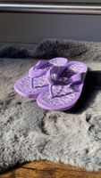 Lila Zehentrenner Sandalen Gr. 41 Sommerliche Freizeitschuhe