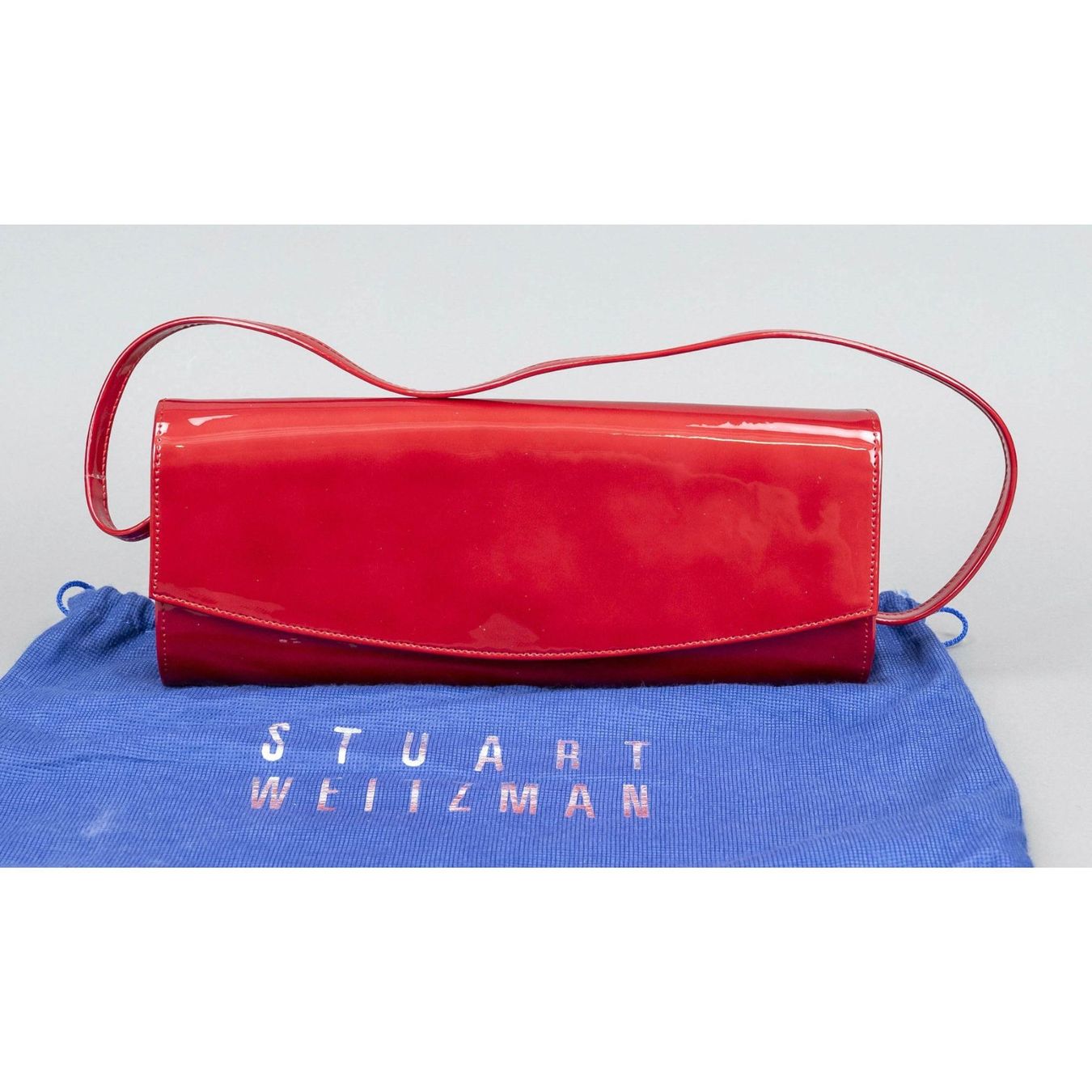 Stuart Weitzman Borse da donna: Stuart Weitzmann, Red leather Baguette Bag Sac – Usato da Morges venduto da 4WLS 1