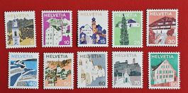 LANDSCHAFTSBILDER 523 - 527 529 - 533 1973** POSTFRISCH