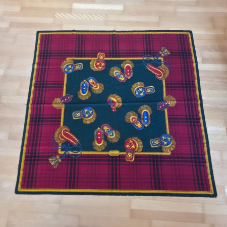 Gucci Vintage Schal Foulard Halstuch 100% Wolle Multicolor