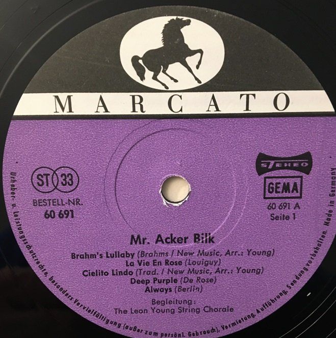 Vinyles: Mr. Acker Bilk - Mr. Acker Bilk (10''-LP) – D'occasion à Grüningen par azulvinyl 2