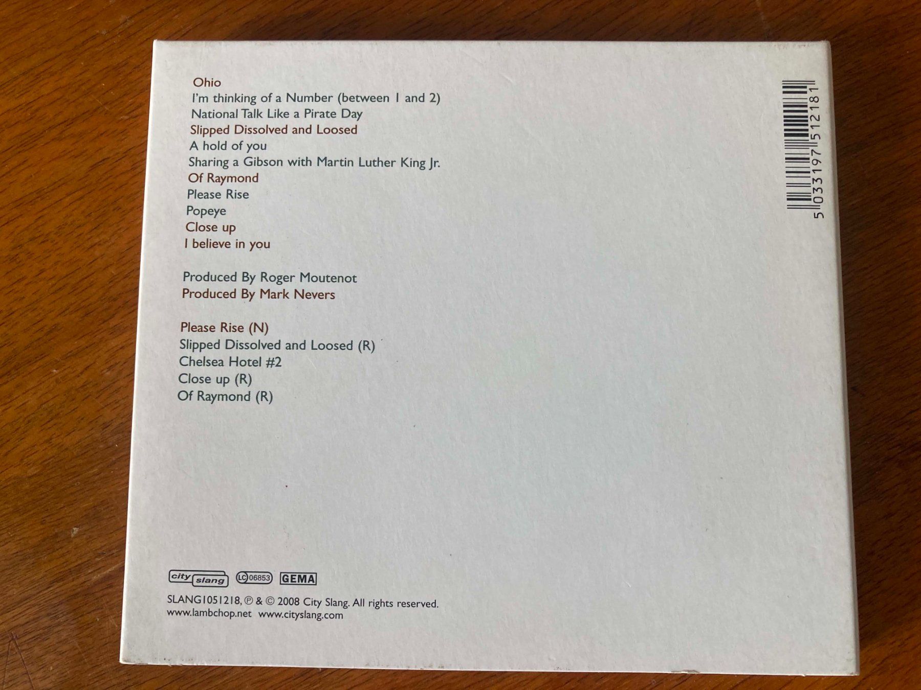 CD: Lambchop - OH ( Ohio ) CD – Usato da Lausanne venduto da sim_bc8q 1