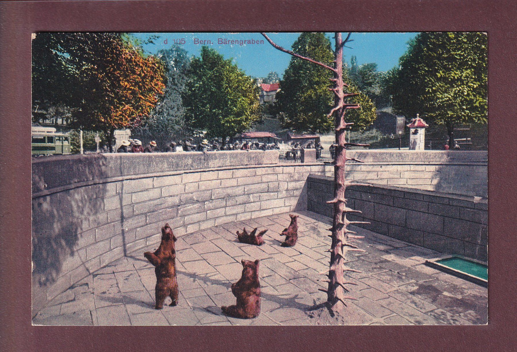 Ansichtskarten: BERN - Bärengraben - 1929 // kleines Loch // – Gebraucht aus Pully von nicecards