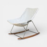 Schaukelstuhl G1 Leder // Pierre Guariche