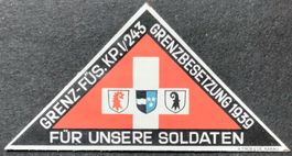 Soldatenmarke 2.WK, Grenz Füsilier Kp V/243, ges Wi Gz 156-2