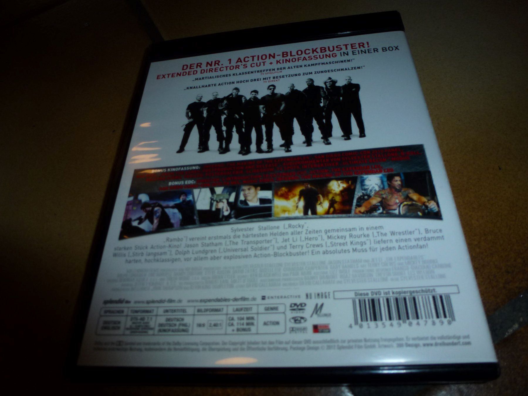 Alle DVDs: The Expendables Extended BLU-RAY – Gebraucht aus Olten von Disc-Verkauf 2