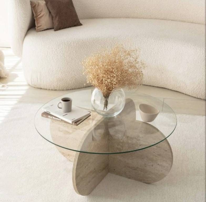 Tavoli: Table basse Bubble  Travertin – Usato da Montmollin venduto da nad_khw6 1