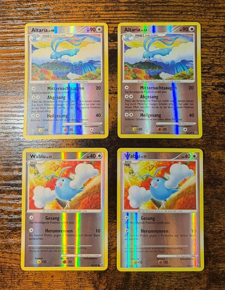 Pokémon Carte collezionabili: Altaria Rare Reverse Holo 18 & Wablu Reverse Holo 97 – Usato da Zürich venduto da PEACECOCOON