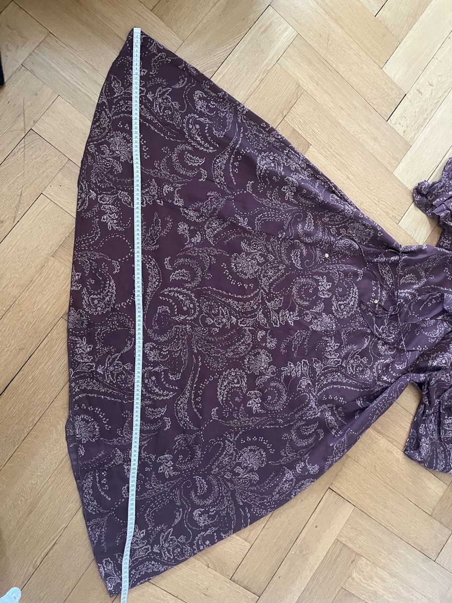 Vestiti: H&M Kleid, Grösse XS, bordeaux mit Muster – Nuovo (secondo la descrizione) da Olten venduto da sae_82z2 2