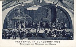 Burgdorf Festspiel 1908 - Seltene, alte Ansichtskarte!