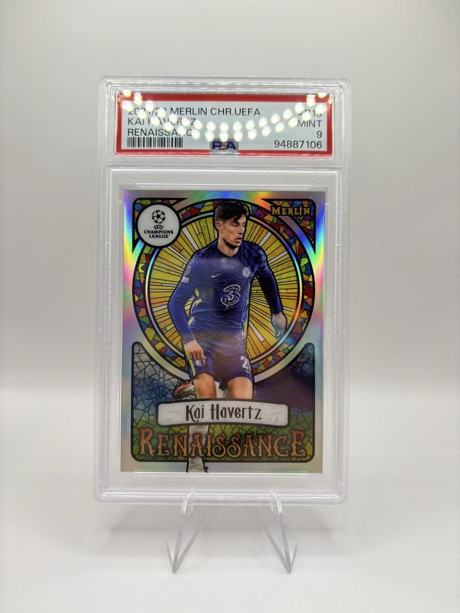 Topps Carte collezionabili: Kai Havertz UEFA Merlin Renaissance PSA 9 Mint, Short Print – Nuovo (secondo la descrizione) da Rorschach venduto da Costa_18