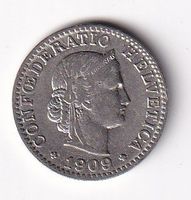 Schweiz 20 Rappen 1909