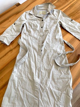 BOGNER Fire + Ice beiges Safarikleid Blusenkleid Gr. 34
