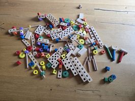 Grosses Holzbausteine Set - Kreativer Spielspass BauFix