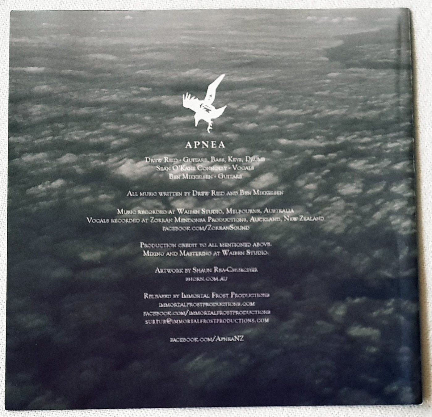 CD: Apnea - Ethereal Solitude - CD - 2014 - Belgium First Press – Usato da Uster venduto da Zardodel 5