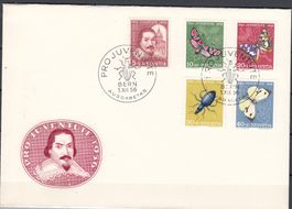 Fdc Pro Juventute 1956