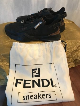Fendi Schuhe Sneaker Flow Gr. 10/43 mit Staubbeutel