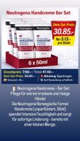 Neutrogena Handcreme 6er Set, für trockene Hände.