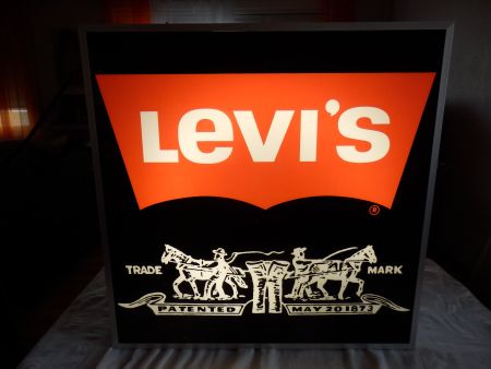 Enseigne lumineuse LEVI'S vintage année 80'