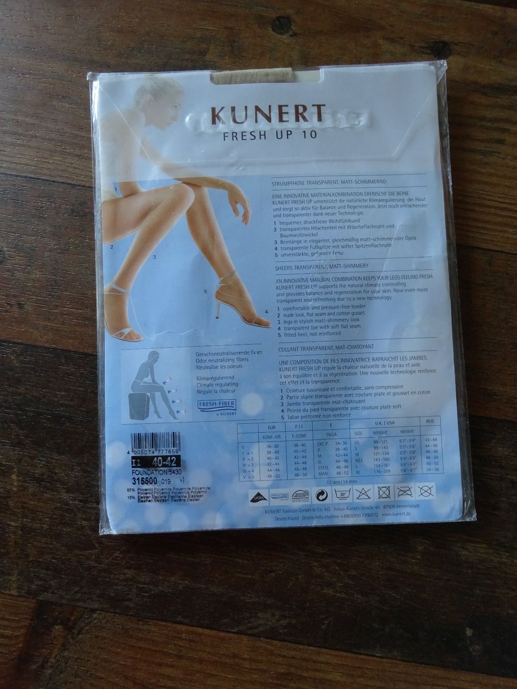 Kunert Collants: Strumpfhose-Fresh Up 10/Kunert – Neuf avec emballage d'origine à Rothrist par Mistery1 1