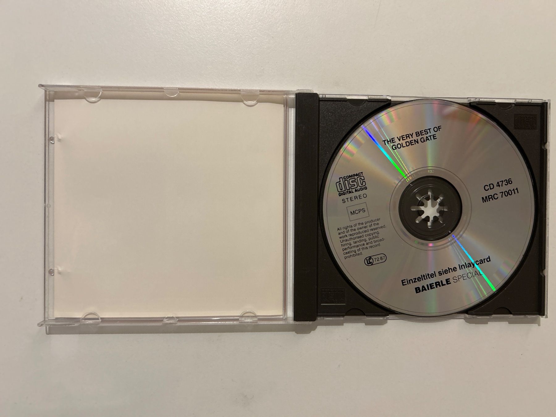 CD: CD- Golden Gate Quartett - The very Best – Usato da Guntershausen venduto da Gloominati 2