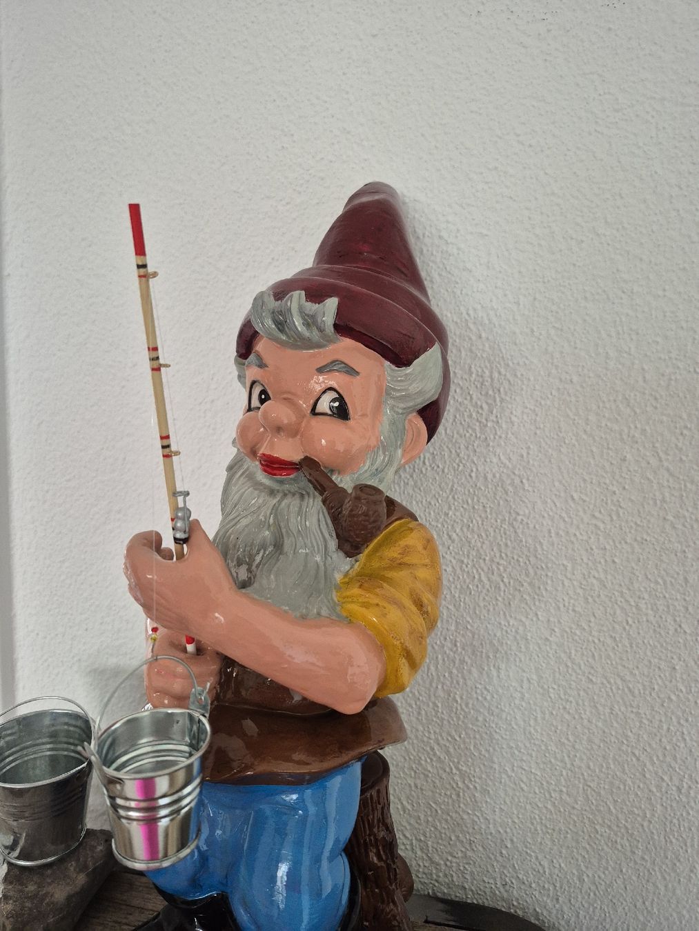 Figurines: Freundlicher Gartenzwerg Angler – D'occasion à Baar par Zwergen-Atelier4 1