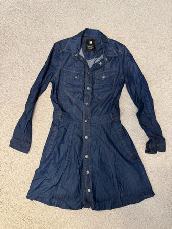G-Star RAW Damen Jeanskleid / Hemdblusenkleid Grösse S