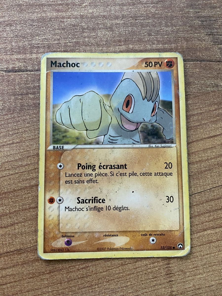 Pokémon Carte collezionabili: Carte Pokémon Machoc Base 53/108 2007 – Usato da Rossemaison venduto da Carduelis