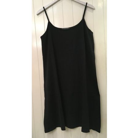 GWhite kurzes Träger Kleid schwarz 100 % BW Jersey Gr 44