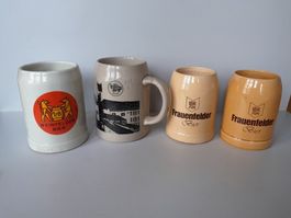 Bierkrüge Brauerei Frauenfeld und Weinfelden