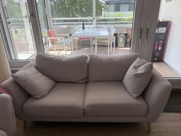 Sofa 2-Sitzer beige 