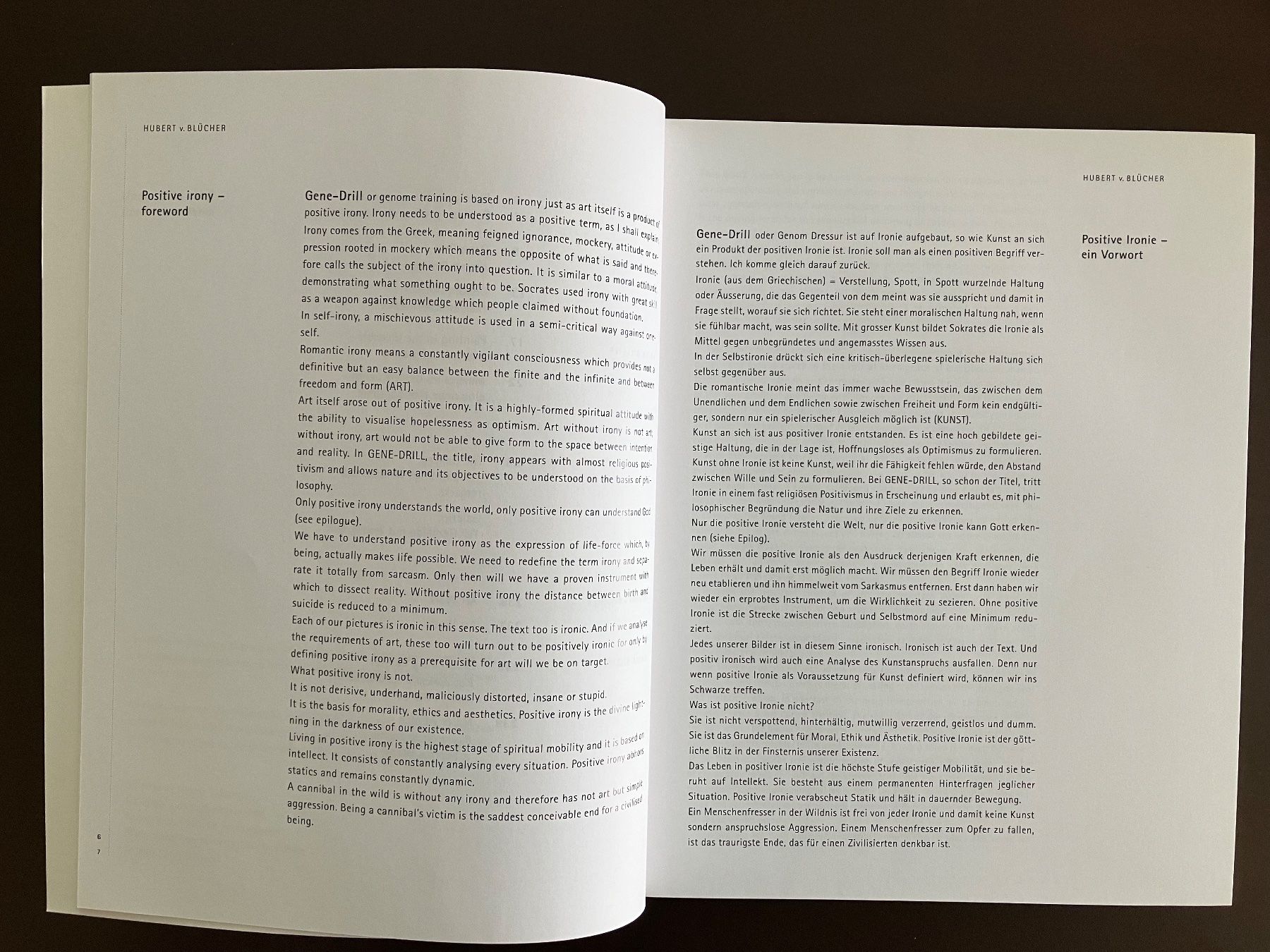 Libri: Kunst - Hubert v. Blücher - Gene-Drill - Benteli 1999 – Usato da Menziken venduto da timbuktu1001 2