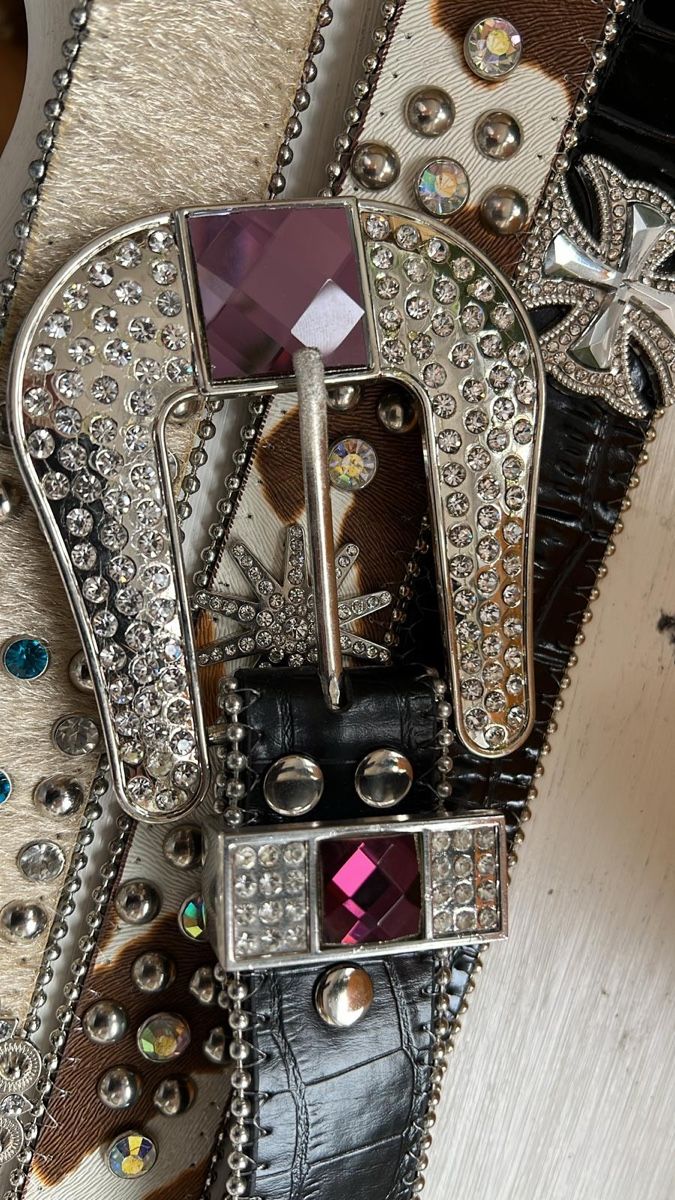 Cinture: Gurt mit Modul aus Metall und Steine – Nuovo (secondo la descrizione) da Teufen Ar venduto da Exclusive.stuff.CH 4