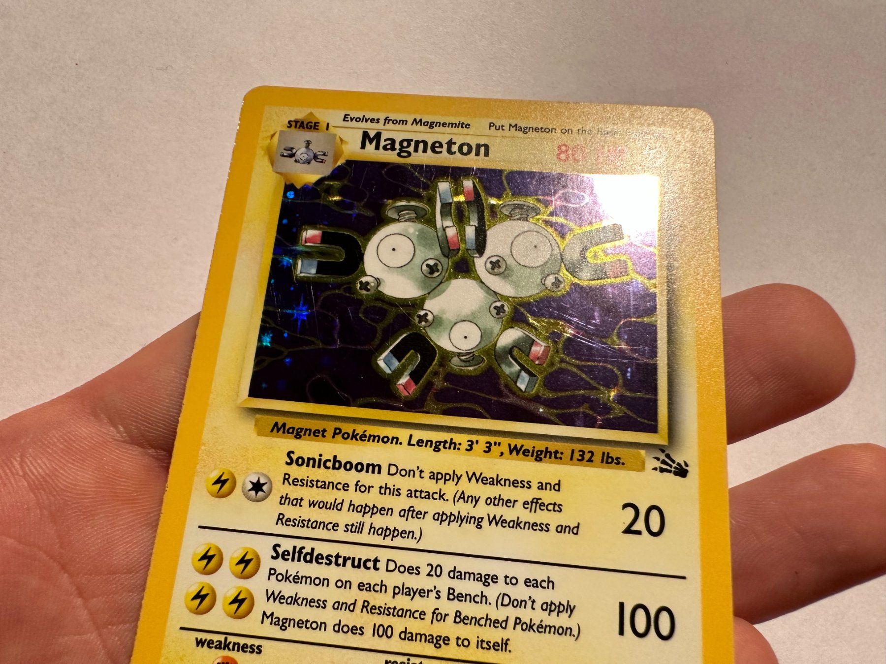 Pokémon Carte collezionabili: Magneton holo Fossil EN – Usato da Hagendorn venduto da Pokecollectorch 3